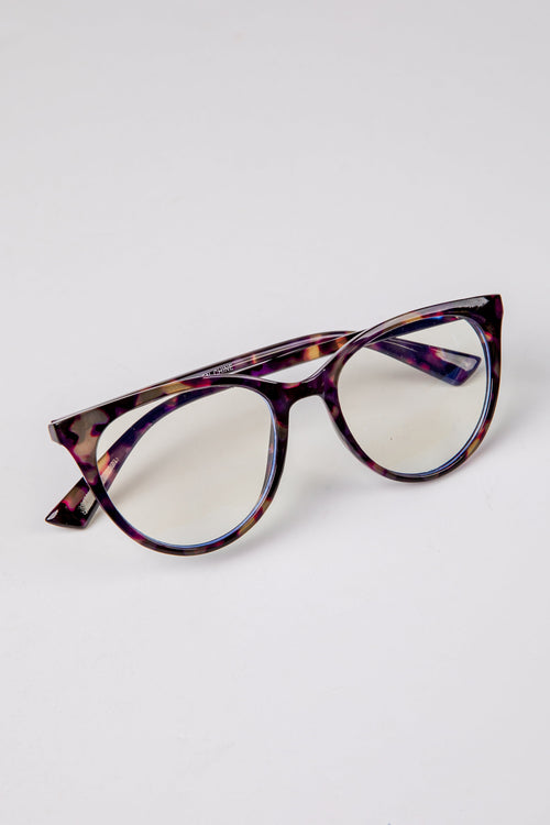 Clear Focus Tortoise Round Blue Light Glasses