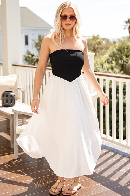 Darling At Heart White Midi Dress