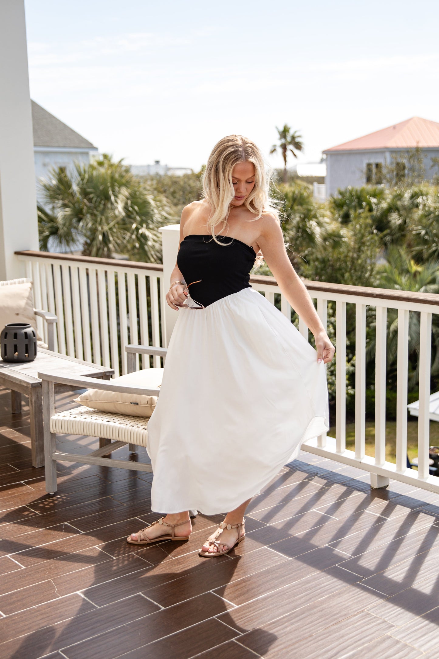 Darling At Heart White Midi Dress